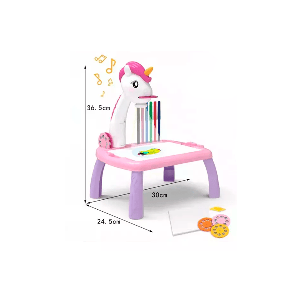 MESA DE DIBUJO PARA NIÑOS CON PROYECTOR