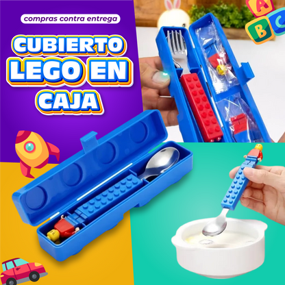 Cubierto Lego en Caja