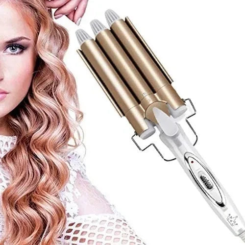 Pinza Rizadora Para Cabello 3 Tubos