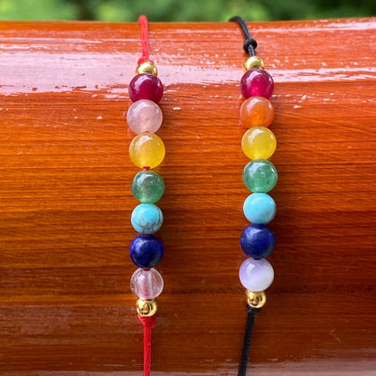 Combo Pulseras en hilo de 7 chakras 2x1