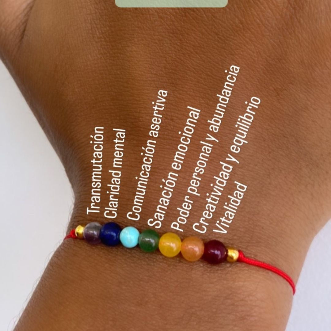 Combo Pulseras en hilo de 7 chakras 2x1