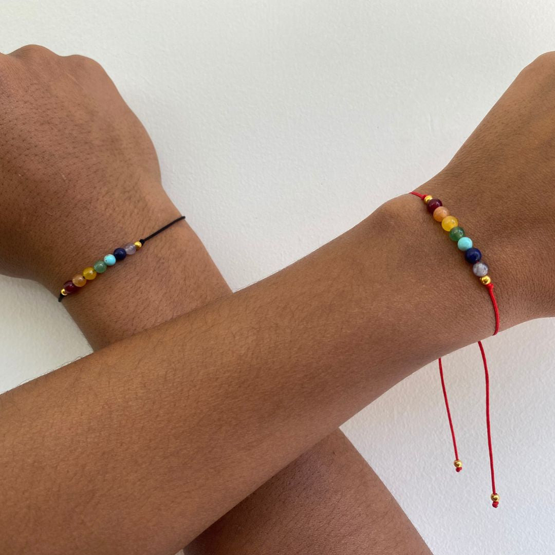 Combo Pulseras en hilo de 7 chakras 2x1