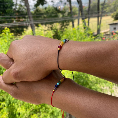 Combo Pulseras en hilo de 7 chakras 2x1